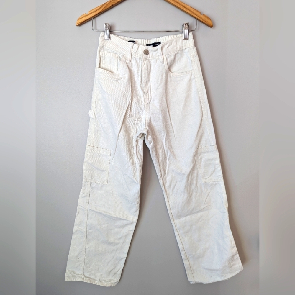 Bluenotes Denim Super High Rise Carpenter Straight Pants Cargo Streetwear Sz XS
